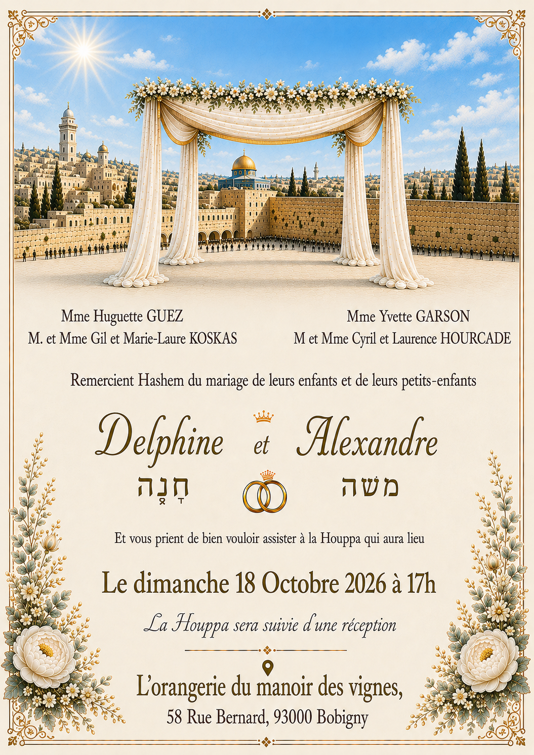 Faire-part de mariage